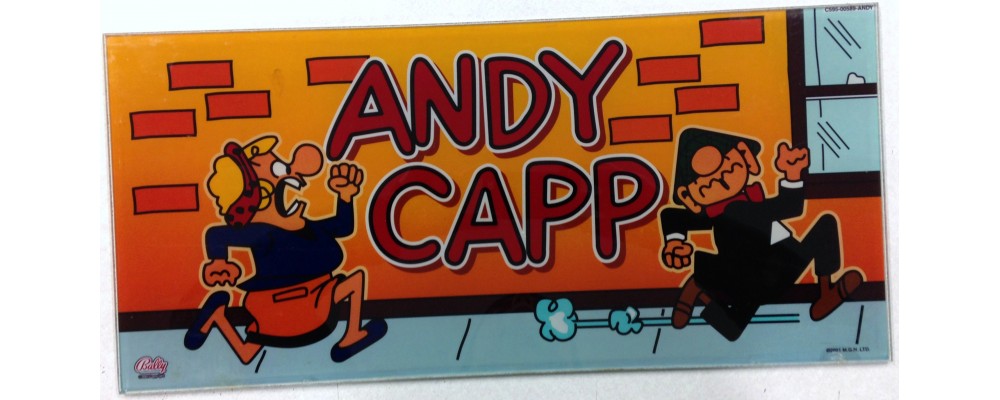 Andy Capp  - Slot Machine Accessories - Display Glass - Bally Gaming